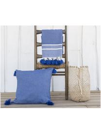 Federa arredo  Stockholm, Cotone, Blu, Larg. 50 x Lung. 50 cm