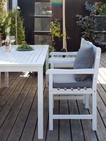 Dřevěný zahradní stůl Rosenborg, 165 x 80 cm, Lakované mahagonové dřevo, Teakové dřevo, bíle lakované, Š 165 cm, H 80 cm