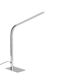 Große dimmbare LED-Tischlampe Straw, Silberfarben, B 10 x H 51 cm