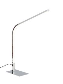 Veľká stolová stmievateľná LED lampa Straw, Strieborná, Š 10 x V 51 cm