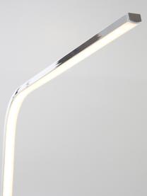 Große dimmbare LED-Tischlampe Straw, Silberfarben, B 10 x H 51 cm