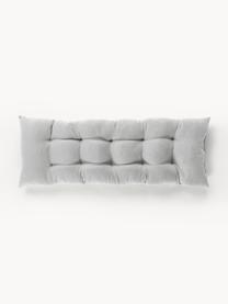 Cuscino sedia lungo Ortun, Rivestimento: 100% polipropilene, Grigio chiaro, Larg. 40 x Lung. 110 cm