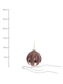 Komplet bombek Rosalinda, 2 elem., Blady różowy, matowy i błyszczący, Ø 8 cm