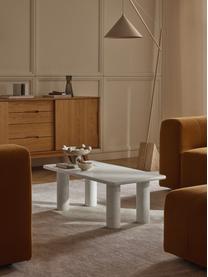 Mramorový konferenční stolek Mabel, Mramor, Bílá, mramorovaná, Š 100 cm, H 50 cm
