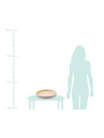 Okrągła taca z drewna bambusowego Brico, Drewno bambusowe, lakierowane, Drewno bambusowe, szary, Ø 40 cm