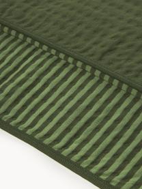 Colcha de algodón acolchada Nivia, Funda: 100% algodón, Verde oscuro, verde, An 180 x L 250 cm (para camas de 140 x 200 cm)