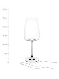 Kristallen wijnglazen Moinet, 6 stuks, Kristalglas, Transparant, Ø 9 x H 23 cm, 500 ml