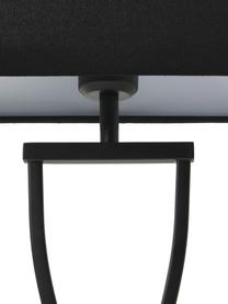Lámpara de mesa grande Vanessa, Pantalla: mezcla de algodón, Cable: cubierto en tela, Negro, An 27 x Al 52 cm