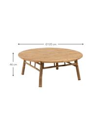 Mesa de centro de bambú para jardín Bindi, Bambú, natural, Bambú, Ø 120 x Al 46 cm