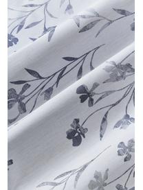 Taie d'oreiller en satin de coton motif jacquard Hurley, Bleu ciel, bleu, larg. 50 x long. 70 cm