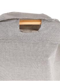 Cesta de lavandería Maya, Cesta: algodón con revestimiento, Estructura: bambú, Cesta: gris claro Estructura: beige, An 39 x Al 66 cm