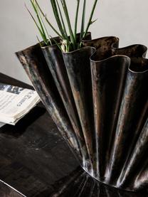 Váza Flood, Potažený kov, Tmavě hnědá, tmavě šedá, Š 53 cm, V 30 cm