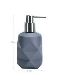 Dispenser sapone Crackle, Testa della pompa: metallo, Blu, Ø 8 x Alt. 17 cm