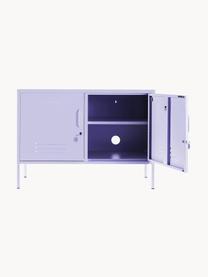 Metall-Sideboard The Lowdown, Stahl, pulverbeschichtet, Lavendel, B 100 x H 72 cm