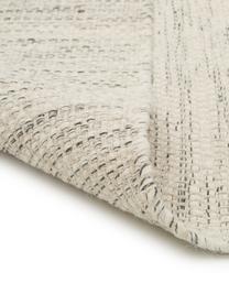 Ručne tkaný vlnený koberec s gradientom Lule, Tmavozelená, béžová
