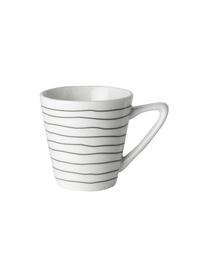 Tasse à espresso design Eris Loft, 4 pièces, Porcelaine, Blanc, noir, Ø 6 x haut. 6 cm, 90 ml
