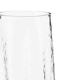 Mundgeblasene Glasvase Gry mit strukturierter Oberfläche, Glas, mundgeblasen, Transparent, Ø 15 x H 30 cm