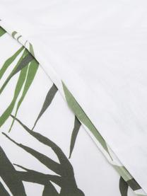 Parure copripiumino in cotone Dalor, Cotone, Fronte: verde, bianco Retro: bianco, 200 x 200 cm