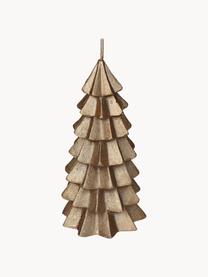 Candela decorativa Tree 2 pz, Cera, Dorato, Ø 7 x Alt. 13 cm