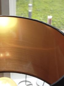 Lampada da tavolo nera in rame Camporale, Base della lampada: acciaio, verniciato, Nero, colori rame, Ø 30 x Alt. 56 cm