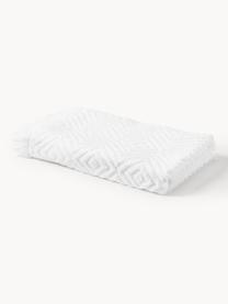 Ręcznik z wypukłą strukturą Jacqui, różne rozmiary, Biały, Ręcznik dla gości, S 30 x D 30 cm, 2 szt.