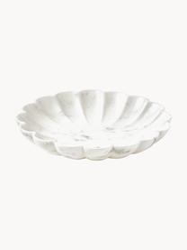 Kleine Deko-Schale Noelia aus Marmor, Marmor, Weiß, Ø 23 x H 4 cm