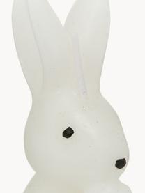 Candela decorativa Bunny, Cera, Bianco, dorato, Ø 6 x Alt. 13 cm