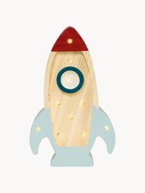 Handgefertigte LED-Kinderzimmerlampe Space Rocket Mini mit Timerfunktion und Fernbedienung, dimmbar, Kiefernholz, lackiert

Dieses Produkt wird aus nachhaltig gewonnenem, FSC®-zertifiziertem Holz gefertigt., Hellblau, Weinrot, Kiefernholz, B 13 x H 22 cm