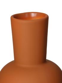 Vase en grès terracotta Eathan, Grès cérame, Terre cuite, Ø 11 x haut. 20 cm