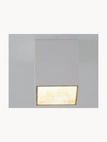 Spot plafond LED Marty, Blanc, doré, larg. 10 x haut. 12 cm