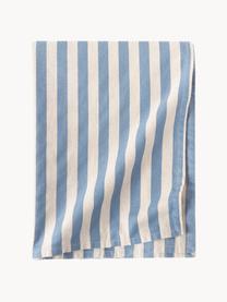 Nappe en coton rayé Alodie, 85 % coton, 15 % lin, Bleu, blanc, larg. 140 x haut. 250 cm