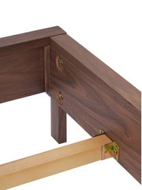 Holzbett Tammy, Holz mit Walnussholzfurnier, Walnussholz, B 160 x L 200 cm