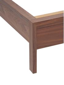 Holzbett Tammy, Holz mit Walnussholzfurnier, Walnussholz, B 160 x L 200 cm