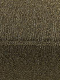 Méridienne modulable en tissu bouclé Lennon, Bouclé vert olive, larg. 150 x prof. 123 cm, dossier à droite