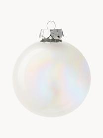 Set palline di Natale Globe 16 pz, Bianco iridescente, Ø 4 x Alt. 4 cm