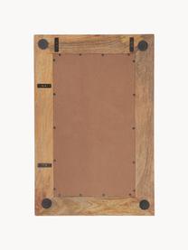 Espejo de pared de madera de mango Indigo, Estructura: madera de mango con certi, Espejo: cristal, Marrón oscuro, An 61 x Al 92 cm