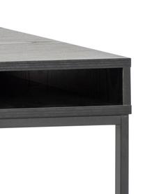 Schreibtisch Seaford, Tischplatte: Mitteldichte Holzfaserpla, Gestell: Metall, pulverbeschichtet, Schwarz, B 110 x T 45 cm