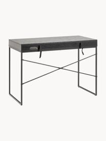 Bureau Seaford, Noir, larg. 110 x haut. 45 cm