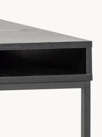 Schreibtisch Seaford mit Schublade, Tischplatte: Mitteldichte Holzfaserpla, Gestell: Metall, pulverbeschichtet, Schwarz, B 110 x T 45 cm
