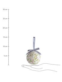 Bolas de Navidad Flora, 14 uds., Bola de espuma de polietileno forrada de papel plastificado
Caja de cartón, blanco roto, verde, Ø 8 x Al 15 cm