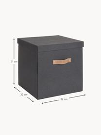 Úložná škatuľa Logan, Antracitová, Š 32 x H 32 cm