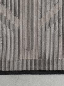 Tappeto con struttura alta-bassa Beverly, Retro: lattice, Nero, tonalità beige, Larg. 170 x Lung. 240 cm, (taglia M)