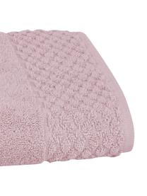 Asciugamano rosa cipria con motivo a nido d'ape Katharina, Rosa cipria, Asciugamano, Larg. 50 x Lung. 100 cm, 2 pz