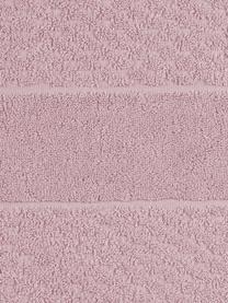 Asciugamano rosa cipria con motivo a nido d'ape Katharina, Rosa cipria, Asciugamano, Larg. 50 x Lung. 100 cm, 2 pz