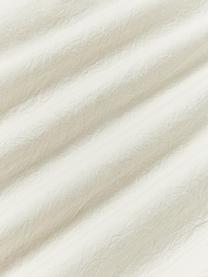 Funda nórdica de algodón con estructura gofre Clemente, Parte delantera: 70% algodón, 29% viscose,, Parte trasera: 100% algodón, Negro, blanco Off White, Cama 90 cm (155 x 220 cm)