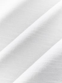 Bestickte Baumwoll-Kissenhülle Tabitha, Hülle: 100 % Baumwolle, Weiß, Dunkelblau, B 45 x L 45 cm
