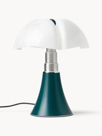 Stmívatelná stolní LED lampa Pipistrello, Petrolejová, matná, Ø 27 cm, V 35 cm