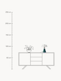 Lampa stołowa LED z funkcją przyciemniania Pipistrello, Stelaż: metal, aluminium, lakiero, Petrol, matowy, Ø 27 x W 35 cm