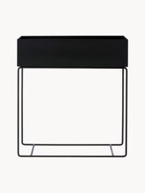 Übertopf Plant Box, Stahl, pulverbeschichtet, Schwarz, B 60 x H 65 cm