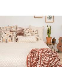 Colcha texturizada Royal, 100% algodón, Blanco crema, marrón, An 225 x L 260 cm (para camas de 200 x 200 cm)